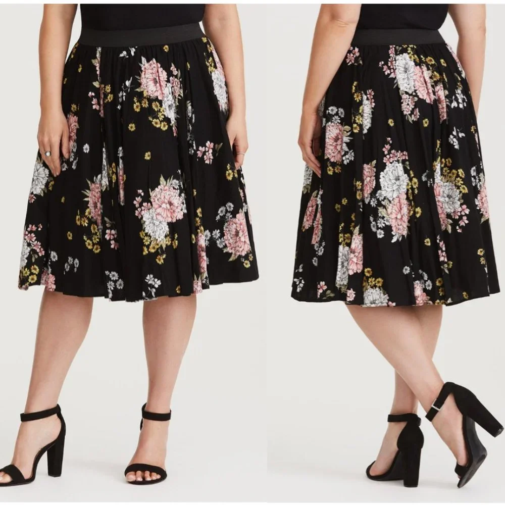Torrid Swing midi skirt with tulle underskirt sz1X - Picture 13 of 13